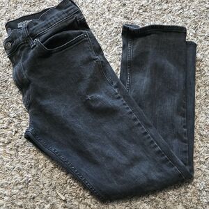 St. John's Bay Men's Slim Straight Jeans in Washed Black